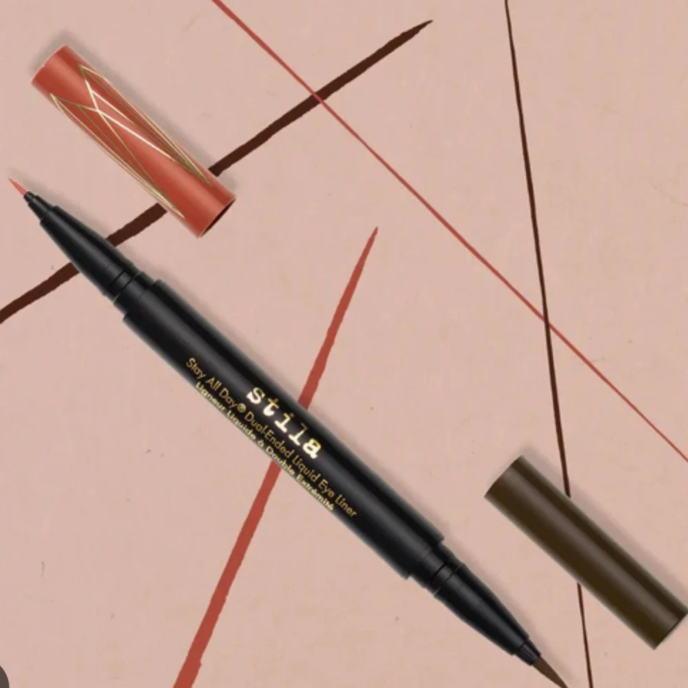 🐶💕Stila Dual Ended Liquid Eye Liner Amber & Dark Brown